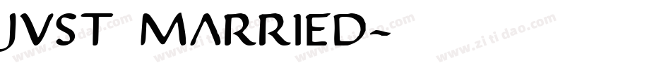 Just Married字体转换
